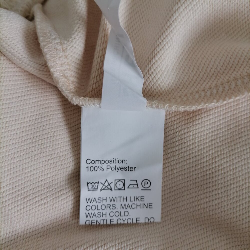 SheIn Womens Light Beige NASA Bunny Astronaut Graphic Pullover Sweatshirt Size M - Picture 7 of 8
